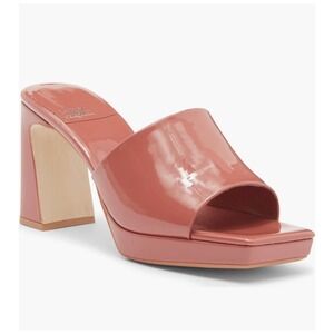 Jeffrey Campbell Dress Code Sandal in Bright Blush Patent Size 6.5